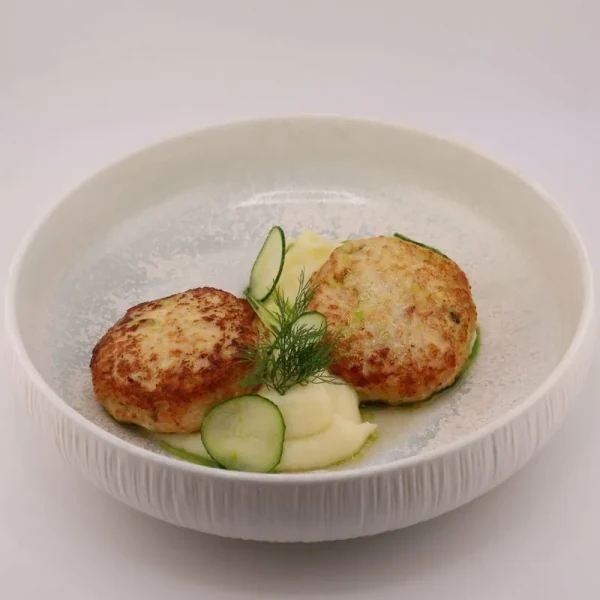 Куриные котлетки с картофельным кремом